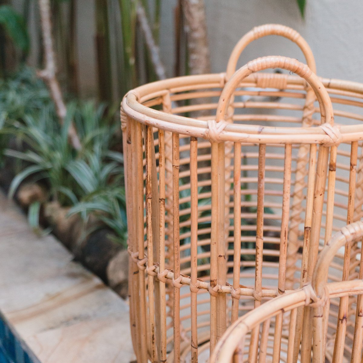 Laundry Basket | Plant Basket | Storage Basket JEMUH Made of Rattan (2 sizes)