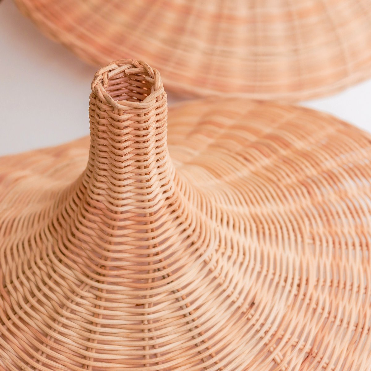 Rattan Lamp | Natural Lampshade SAYAN Funnel Shaped Pendant Lamp Made of Natural Fibres (2 sizes)