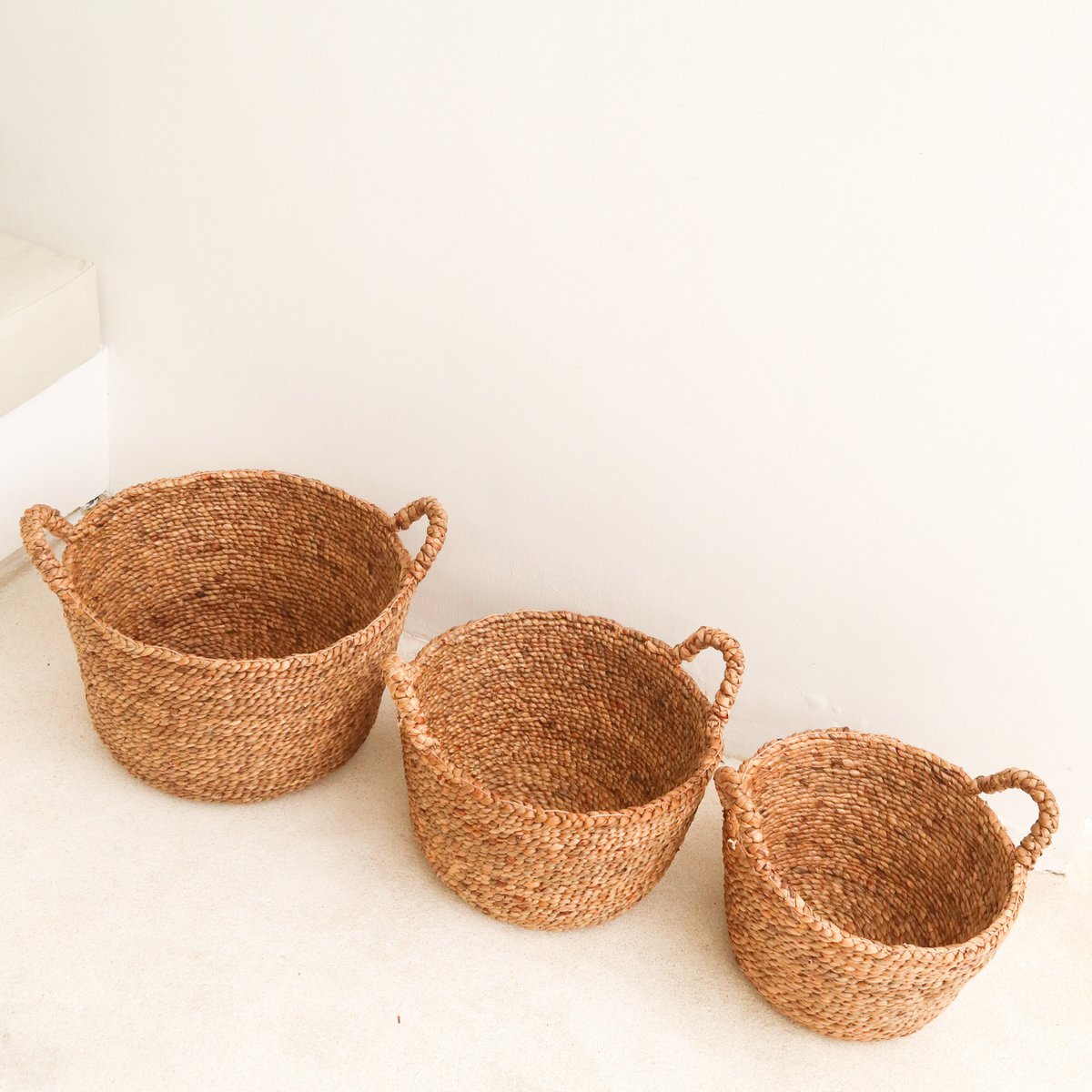 Laundry Basket | Plant Basket | Storage Basket SAMU made from Water Hyacinth (3 sizes)