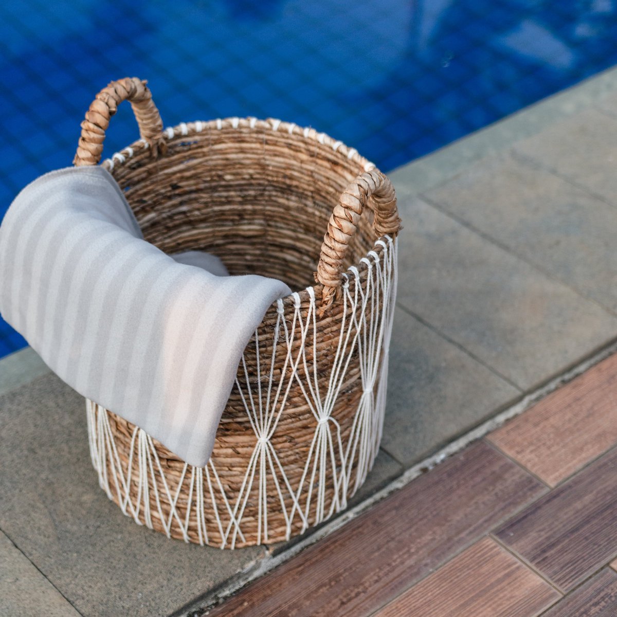 Boho Laundry Basket | Plant Basket | Storage Basket MANDURO made of Banana Fibre (3 sizes)