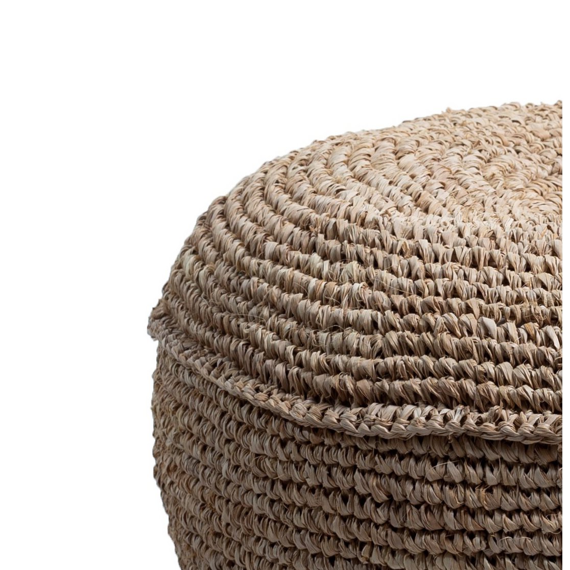 Pouf | Beanbag TELU made of Raffia (2 sizes)