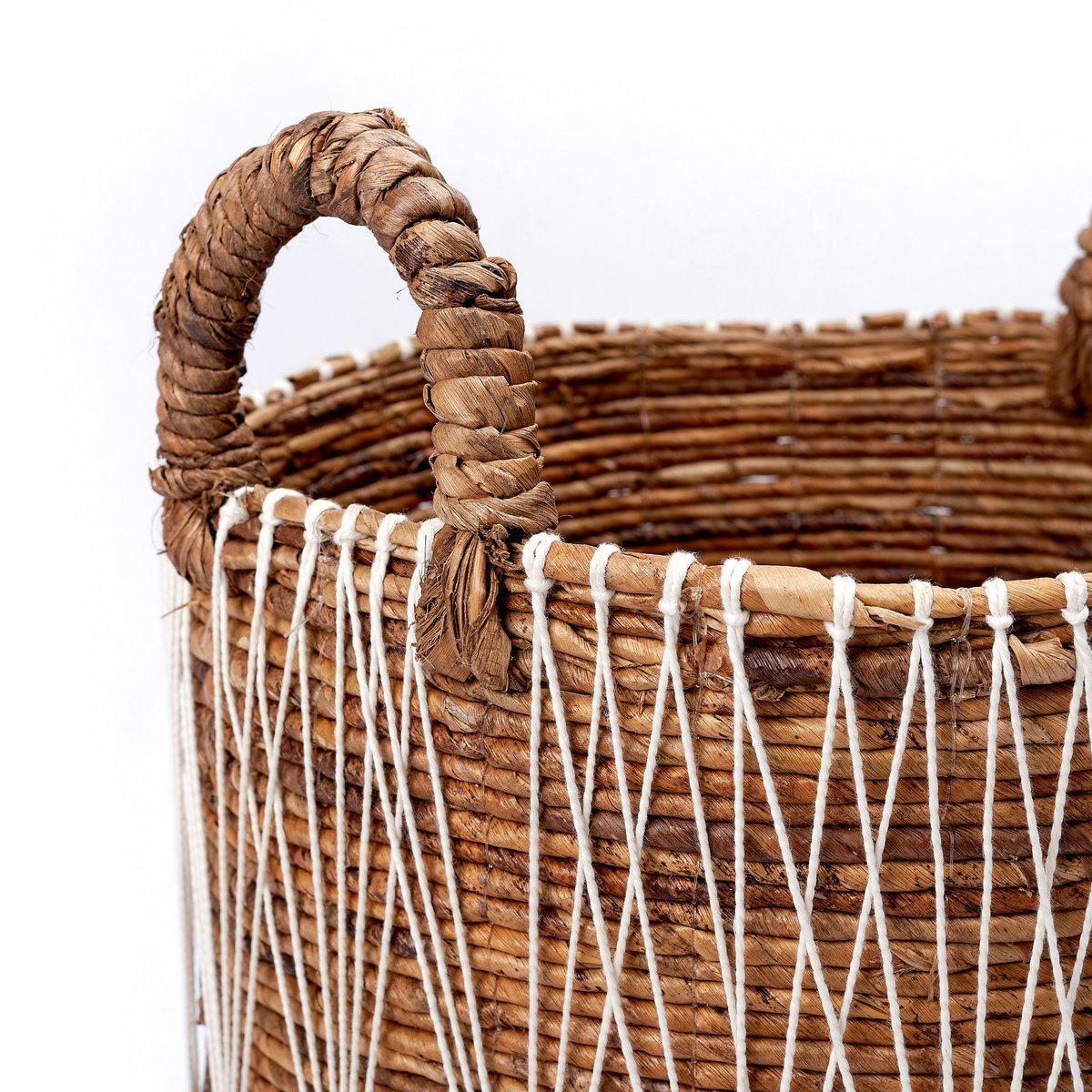 Boho Laundry Basket | Plant Basket | Storage Basket MANDURO made of Banana Fibre (3 sizes)