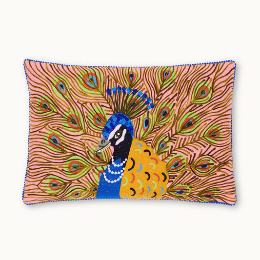 Pillow with filling Peacock